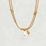 Golden Harmony Pearl Necklace