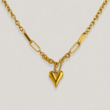 18K GOLD PLATED HEART NECKLACE