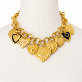 18K Gold Plated Heart Charm Necklace