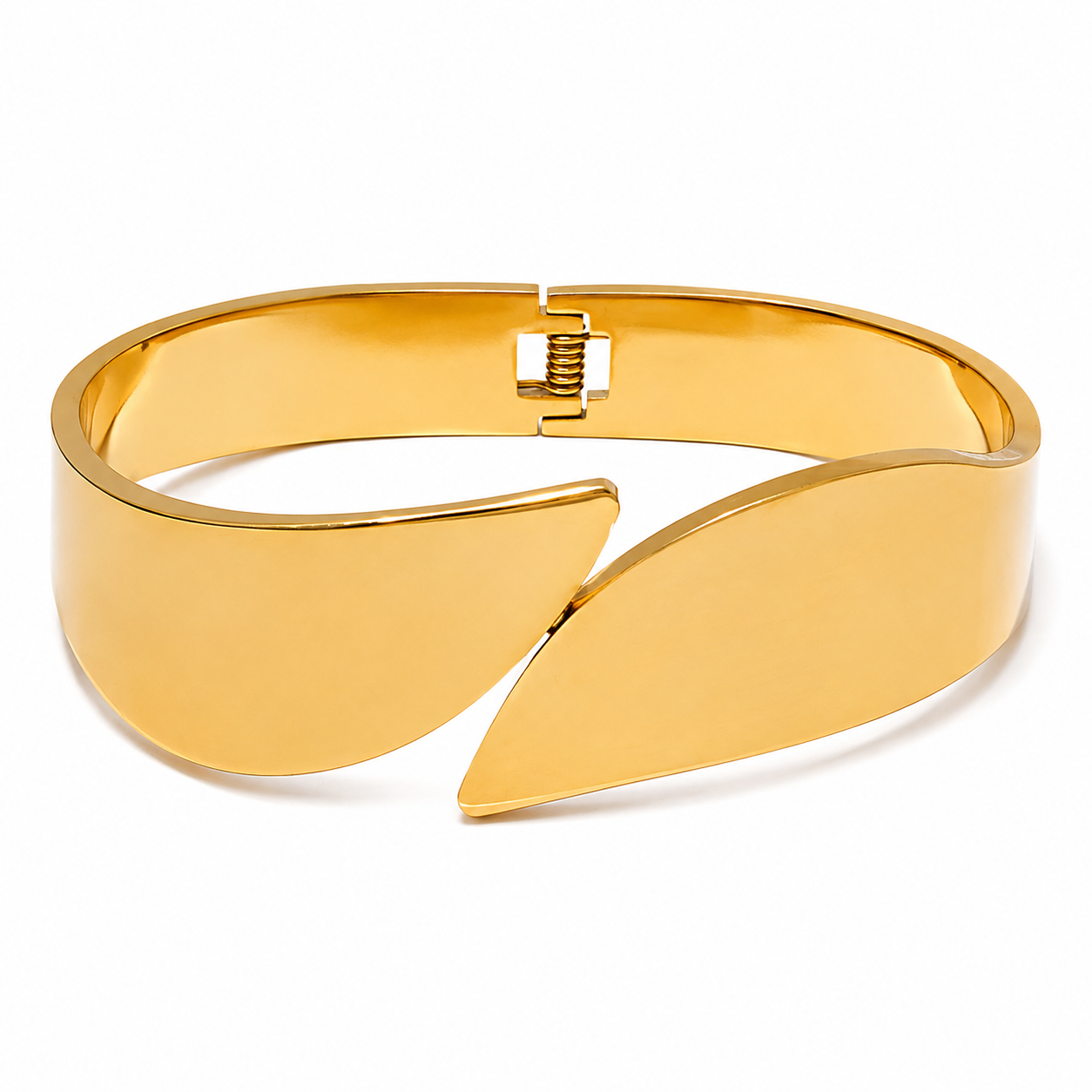 Plated Sculptural Cuff Bracelet