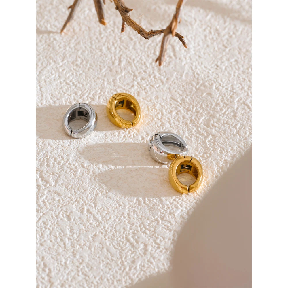 Yhpup Creative Ear Clip without Piercing High Quality Waterproof Classic Fashion Daily Stainless Steel Earrings Ear Bone Jewelry