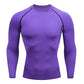 Compression Running Shirt Men Quick Dry Long Sleeve Sportswear For Male Gym Clothing Fitness Tee Training Workout Muscle Top