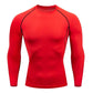 Compression Running Shirt Men Quick Dry Long Sleeve Sportswear For Male Gym Clothing Fitness Tee Training Workout Muscle Top
