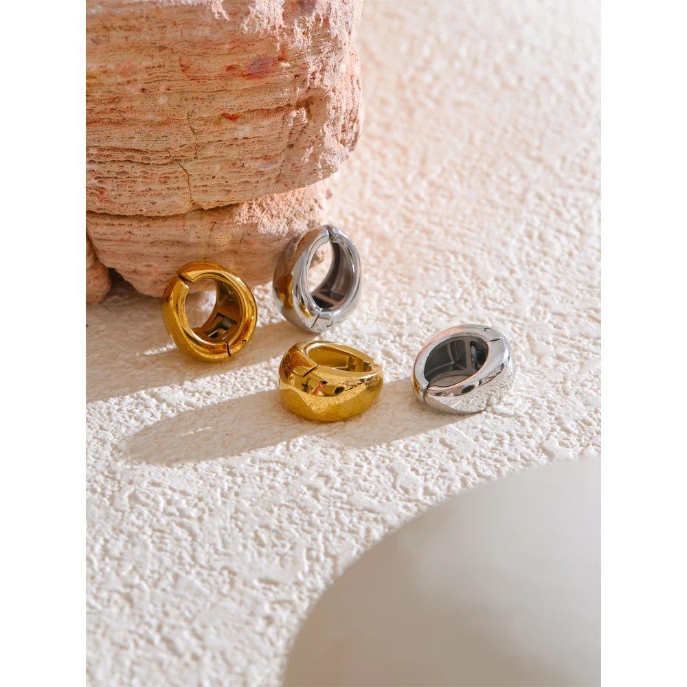 Yhpup Creative Ear Clip without Piercing High Quality Waterproof Classic Fashion Daily Stainless Steel Earrings Ear Bone Jewelry